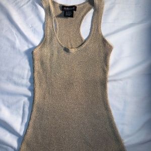 Takeout gold shimeery racerback tank